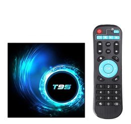 T95 Smart TV Box Android 10 4G 32 Go 64 Go 24g 5G WiFi Bluetooth 50 Quad Core Settop Boxes Player A197170260