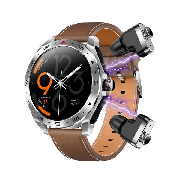 T95 SmartWatch Wireless TWS Bluetooth Écouteurs 2 en 1 Séquence cardiaque Exercice de pression artérielle Bracelet de lecture de lecture de la musique