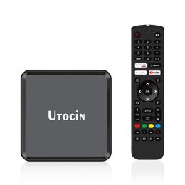 Utocin Neo Middleware -ontvanger Ott Media Steamer Android 11.0 TV Box Amlogic S905W2 2GB 16GB 2.4G 5G WiFi 4K AV1 Set Topbox Nieuwe aankomst