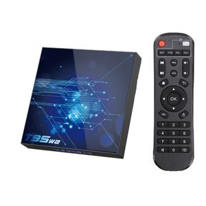 T95W2 S905W2 puce TV box 2.4G 5.8G double WiFi 4G RAM 32G 64G ROM Android 11 OS vente chaude T95 W2 décodeur intelligent