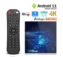 T95W2 Smart TV Box Android 11 Amlogic S905W2 16GB 32 GB 64GB 2.4G 5G Dual WiFi Bt4.0 Media Player T95 W2