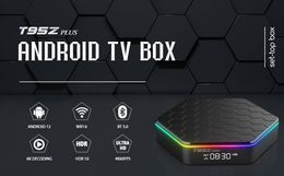 T95Z PLUS Android 12 TV Box Allwinner H618 6K 2.4G 5G Wifi6 4GB 64B 32GB 2GB16GB BT5.0 Wereldwijde mediaspeler-ontvanger