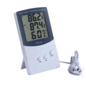 TA318 Termómetro digital LCD de alta calidad para interiores / exteriores Higrómetro Temperatura Humedad Termo Hygro Meter SN3322