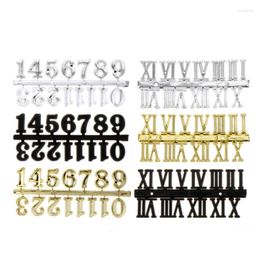 Table Corloges 1 Set Clock Numbers Plaque DIY Arabe Roman Mécanisme numérique Mécanisme Partie