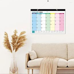 Horloges de table 2024-2025 Calendrier de bureau 18 mois Planificateur de blocs mensuels pour bureau à domicile salle de classe dortoir