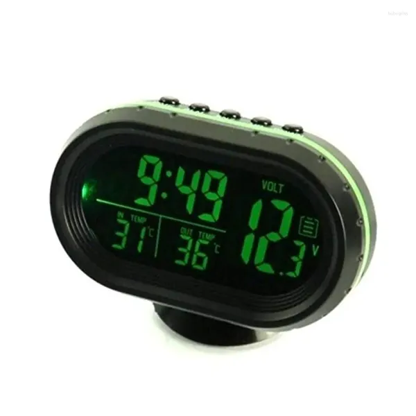 Horloges de table 3 en 1 montre électronique de voiture numérique LED LCD horloge voltmètre