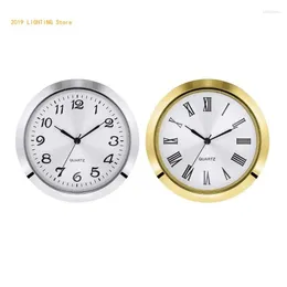 Horloges de table 55mm de diamètre tête de montre en métal incrusté horloge en cristal boîtier artisanal cadran en alliage durable importé mouvement PC21