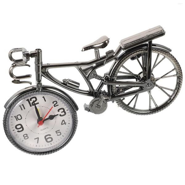 Relojes de mesa, reloj despertador, regalo de inauguración de la casa, bicicleta, estilo europeo americano, decoración, cena, silencio, plástico, niño, Retro, hogar