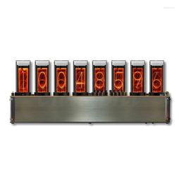 Tabel klokken aankomst 8 LED -buizen Wereldlijnsnelheid van verandering Detector Pseudoneon Tube Clock Steins Gate Handmade cadeau anime Model1166209