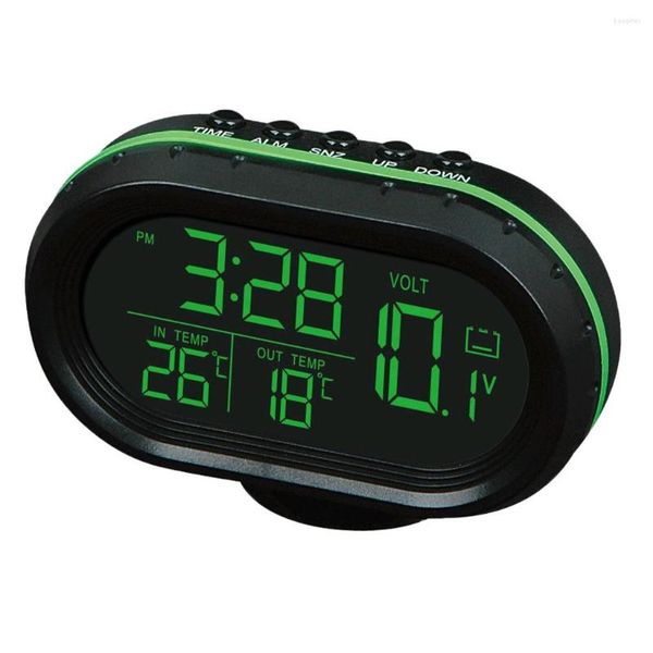Horloges de table horloge de voiture rétro-éclairage écran LCD compteur d'affichage temps