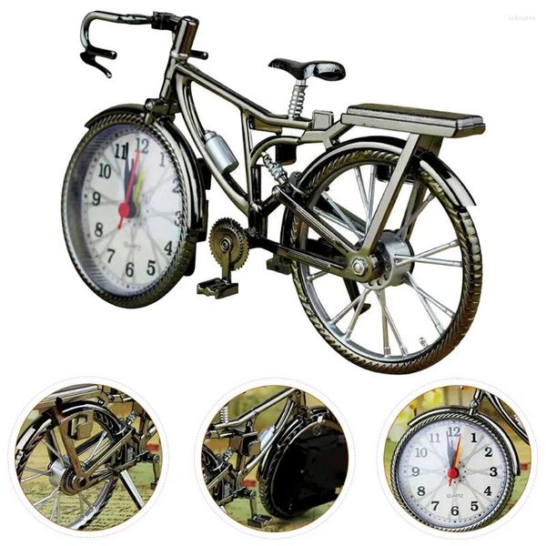 Horloges de table horloge décoration alarme rétro radio vintage chevet vieux petit vélo