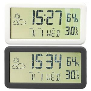 Horloges de table Réveil numérique compact à piles grand écran électronique