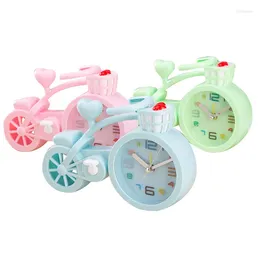 Horloges de table Creative Cartoon coloré vélo réveil fille cadeau broche mode décoration de la maison enfants réveil mignon Cloc