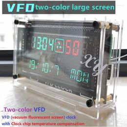 Horloges de table Creative Verre Cadeau Bureau VFD Horloge DIY Kit BoyFriend Numérique LED Accueil Écran de Lumière Ambiante