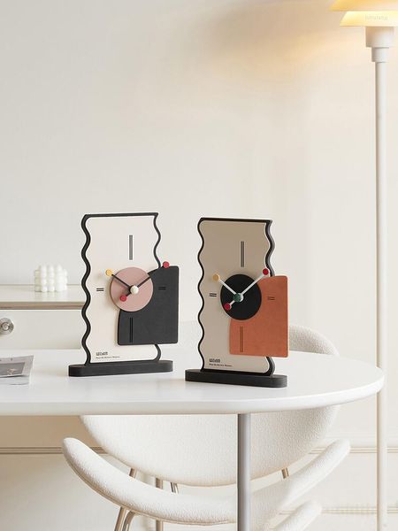 Horloges De Table Horloge Mignonne Pour Salon Décoration Montre De Bureau Enfants Chambre Décor À La Maison Saat Horloge Quart Mécanisme Batterie Puissance