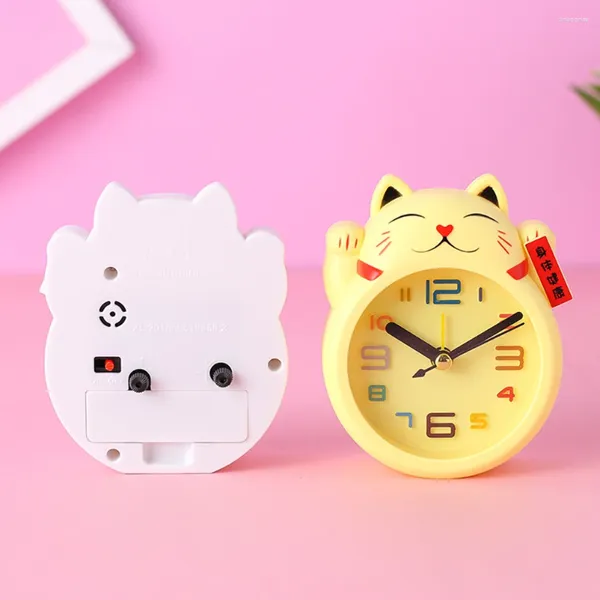 Horloges de table Horloge de bureau Dessin animé Alarme Batterie Creative Enfant pour enfants