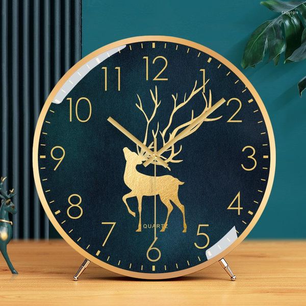 Relojes de mesa Reloj de escritorio Sala de estar Pantalla Hogar Escritorio Chino Moderno Simple Péndulo Decoración