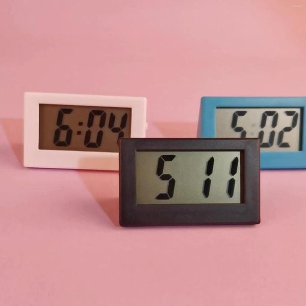 Relojes de mesa Reloj de escritorio Mini pantalla LCD de trabajo silenciosa moderna y sencilla para diversas ocasiones