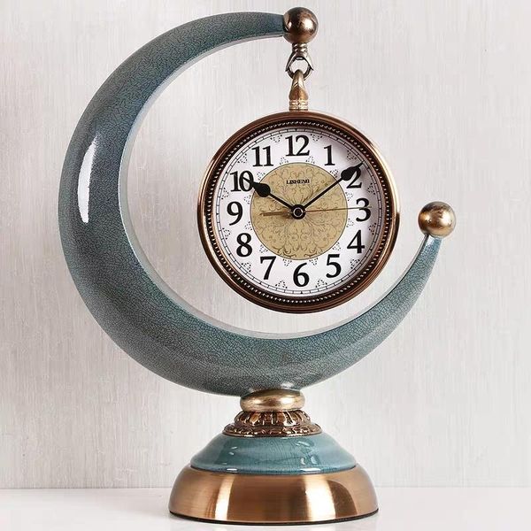 Horloges de table bureau siège européen horloge mode créative salon armoire à vin décoration ménage QUARTZ