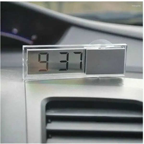 Horloges de table Horloge électronique durable de voiture d'affichage à cristaux liquides de Digital avec la ventouse fraîche