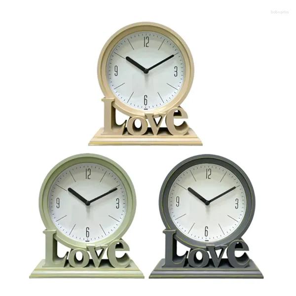 Horloges de table Dwan Love Horloge de bureau silencieuse non tic-tac simple petit numérique pour la maison chambre salon chevet décoration de table