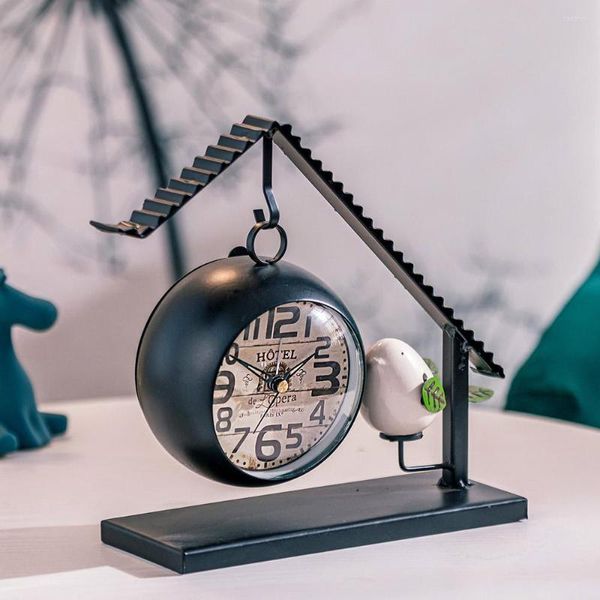 Horloges de table décoration de la maison bureau numérique muet ornements Simple montre articles de bureau chevet siège horloge chambre pour