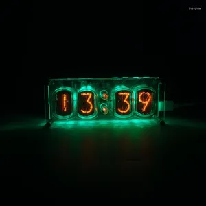 Horloges de table In-12 Glow Clock DIY Ancien Union Soviétique Tube électronique Cadeau Lampe colorée Bureau