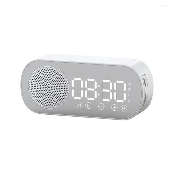 Horloges de table Intelligence Écran LED Miroir numérique Surface Bluetooth Haut-parleur Horloge Alarme