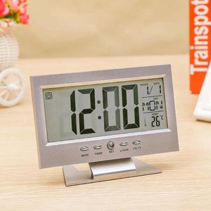 Tafelklokken Intelligente digitale klok Weerstationdisplay Alarmfunctie Temperatuurmeter Vochtigheid Draadloos Cale G9R8