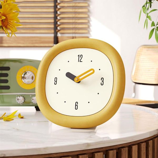 Relojes de mesa, bonito reloj de escritorio coreano, reloj de pared creativo Digital multiusos, decoración de armario de TV para sala de estar y dormitorio