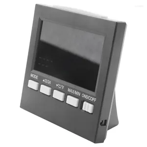 Horloges de table LCD Hygromètre numérique Température Humidité Compteur Chambre Horloge intérieure