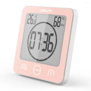 Horloges de table LCD électronique numérique horloge murale minuterie de douche étanche intérieur extérieur température hygromètre cuisine salle de lavage minuteries