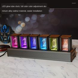Horloges de table LED horloge mur design moderne décoration de la maison accessoires pour salon montre électronique nixie chambre numérique diy247s