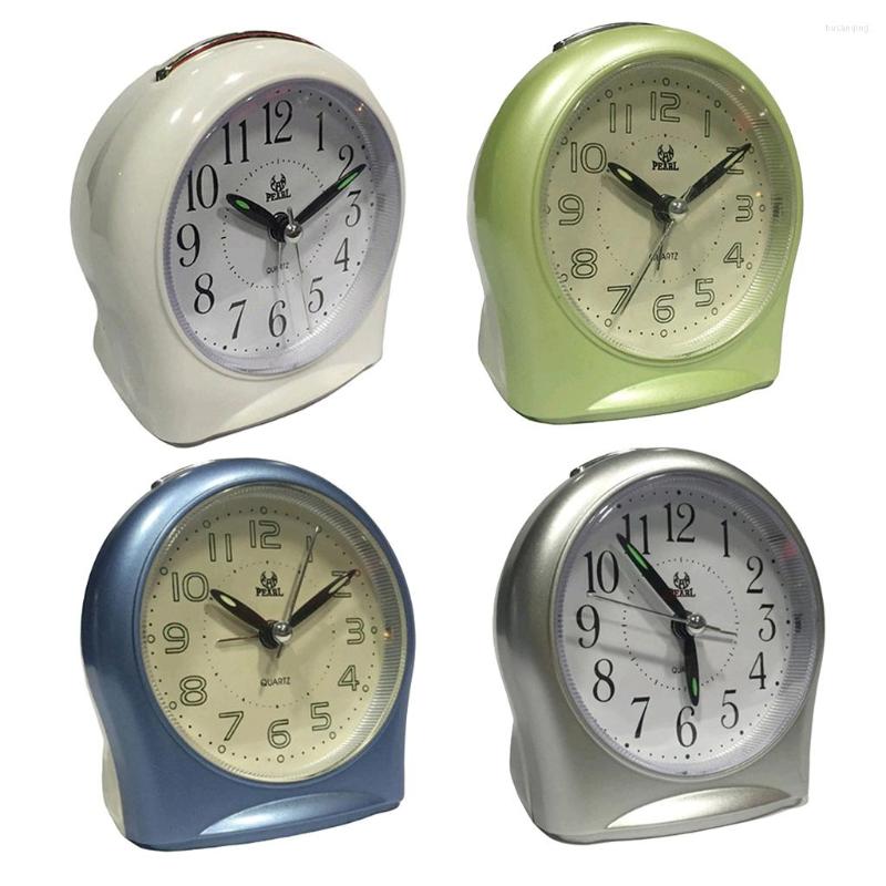 Table Clocks Luminous Alarm Clock Mute Non-ticking Nightstand For Children Elders
