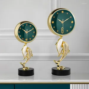 Настольные часы, современные роскошные часы-сиденья для гостиной, настольные декоративные украшения, модные кварцевые часы