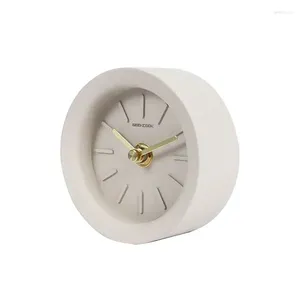 Horloges de table Nordic Vintage salle de bain horloge minimaliste lecture des ornements de luxe Petite personnalité lit à la maison décoration