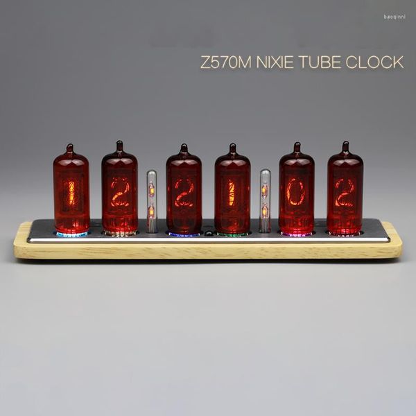 Relojes de mesa Omnixie Glow Clock Inteligente WIFI Alemania Z570M Nixie Tube Digital