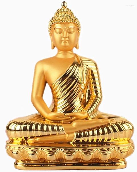 Relojes de mesa Placer Gold Buddha tenía la figura del sucesor de su respetuoso nombre eliminar el mal proteger al pacífico budista Maitr