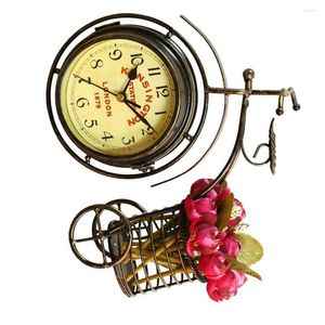 Table Clocks Quartz Desk Clock Home Decor Vintage Style Interesting Decorative Fine Workmanship Beside Tablet Statue