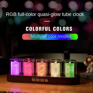 Table Horloges RGB Nixie proposé Glow Tube horloge de bureau