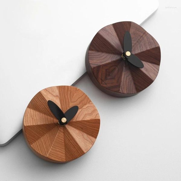 Horloges de table en bois massif horloge de bureau rétro pour une chambre à coucher de bureau muette salon décoration maison décoration ornements de bureau