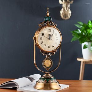 Tafel klokken reis slaapkamers kantoor bureau vintage bedminiaturen noordse klok moderne horloge de home decoratie zy50tz