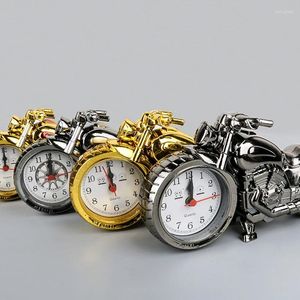 Horloges de table Vintage cadeau créatif Locomotive décor alarme de vélo table modèle décoratif pour enfants Cycle-bureau moto horloge bureau