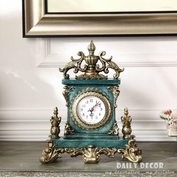 Horloges de table Vintage européen américain décoration support/horloge de bureau Antique grand-père Reloj De Mesa