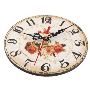 Tafelklokken Vintage Horologie Klok Houten Versiering Huisaccessoire Stille Horloge Klassieke Retro Ornament Decor Goederen