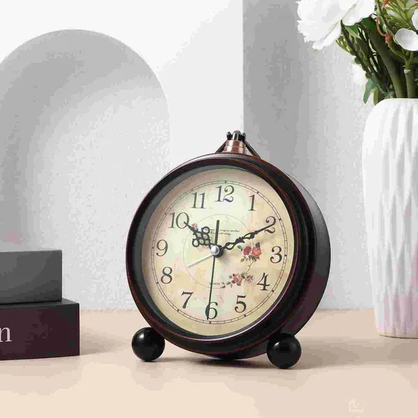 Horloges de table Vintage Décor de bureau Alarme à l'ancienne Nordique Salon Bureau Chambre à coucher