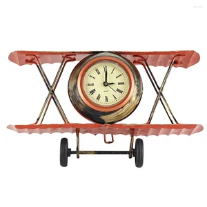 Horloges de table Style Vintage Bureau rétro Modèles en métal Chevet Avion Décor Garniture Classique Dortoir Pastoral