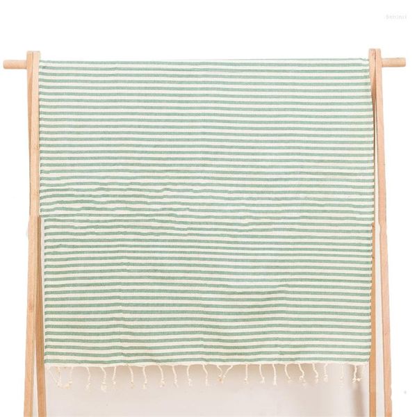 Nappe de table 100x180cm turc gland serviette de plage rayé impression décoration multifonctionnel Yoga tapis coussin couverture nappe