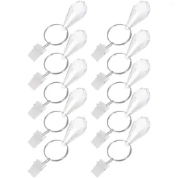 Tableau de table 10pcs Curtain Bottom Weights Clips Pendants de baisse d'eau de fenêtre