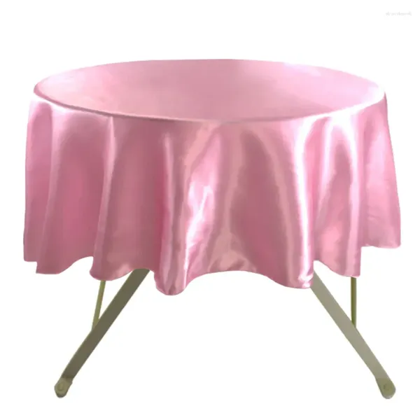 Tableau de table 10pcs Couvertures rondes en satin pour la décoration de fête de mariage Baby Shower Banquet Superposition à mariage